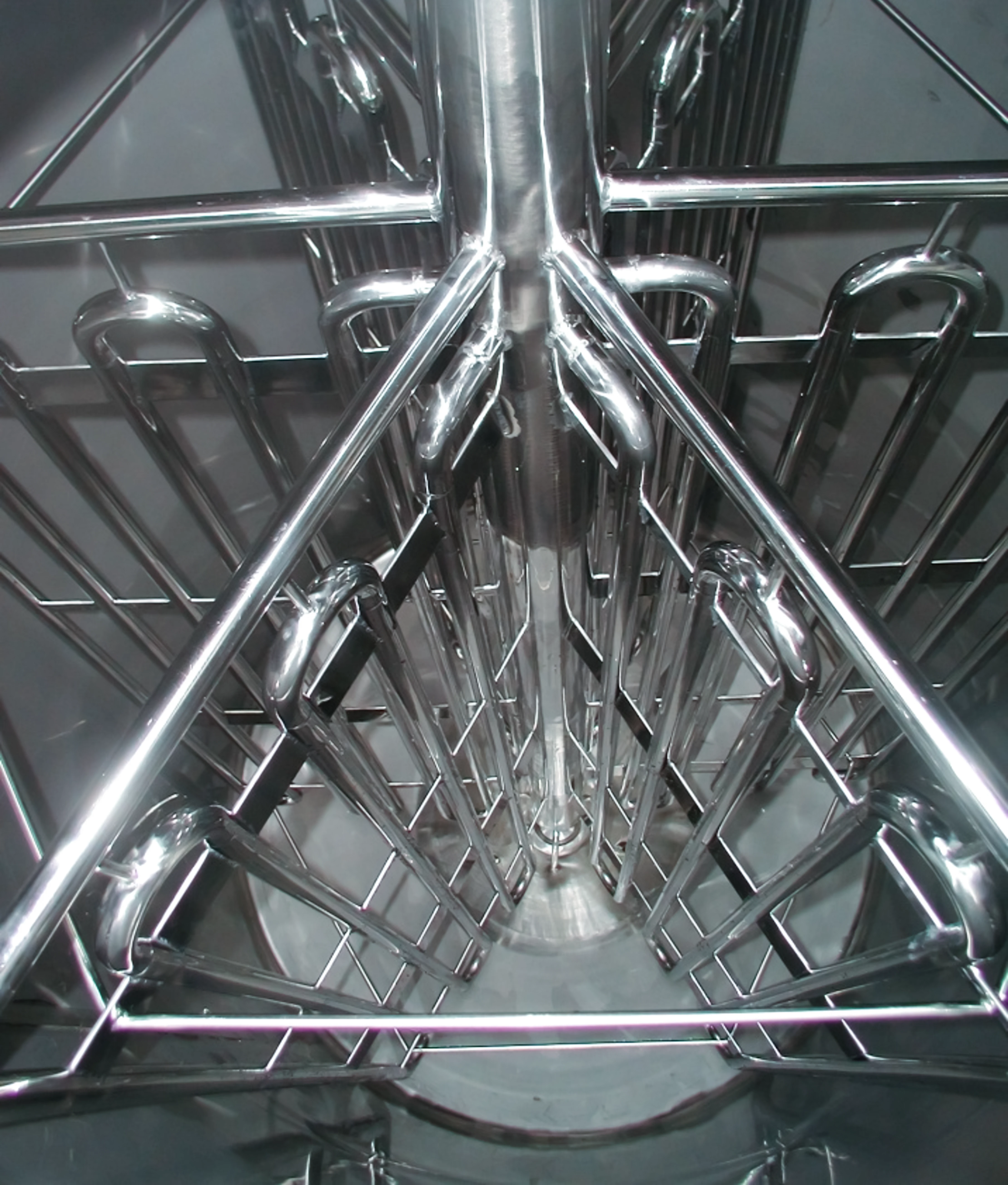 Agitation and temperature control system detail in ripening tanks